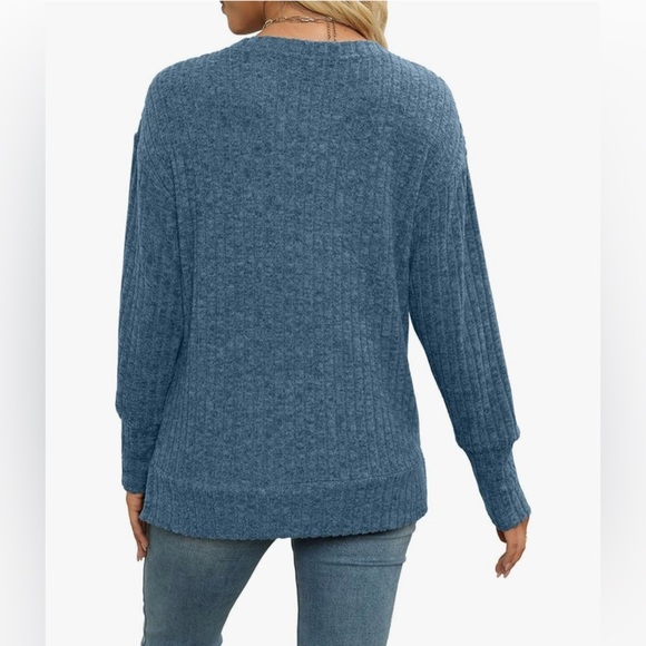 NWT Womens Sweaters Dressy Casual Crewneck Long Sleeve Shirts Loose Fit Size XL - Picture 6 of 11